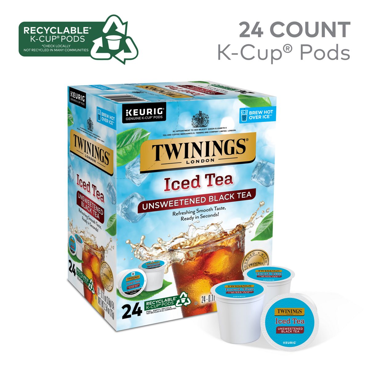 Twinings Unsweetened Iced Tea K-Cup Pods