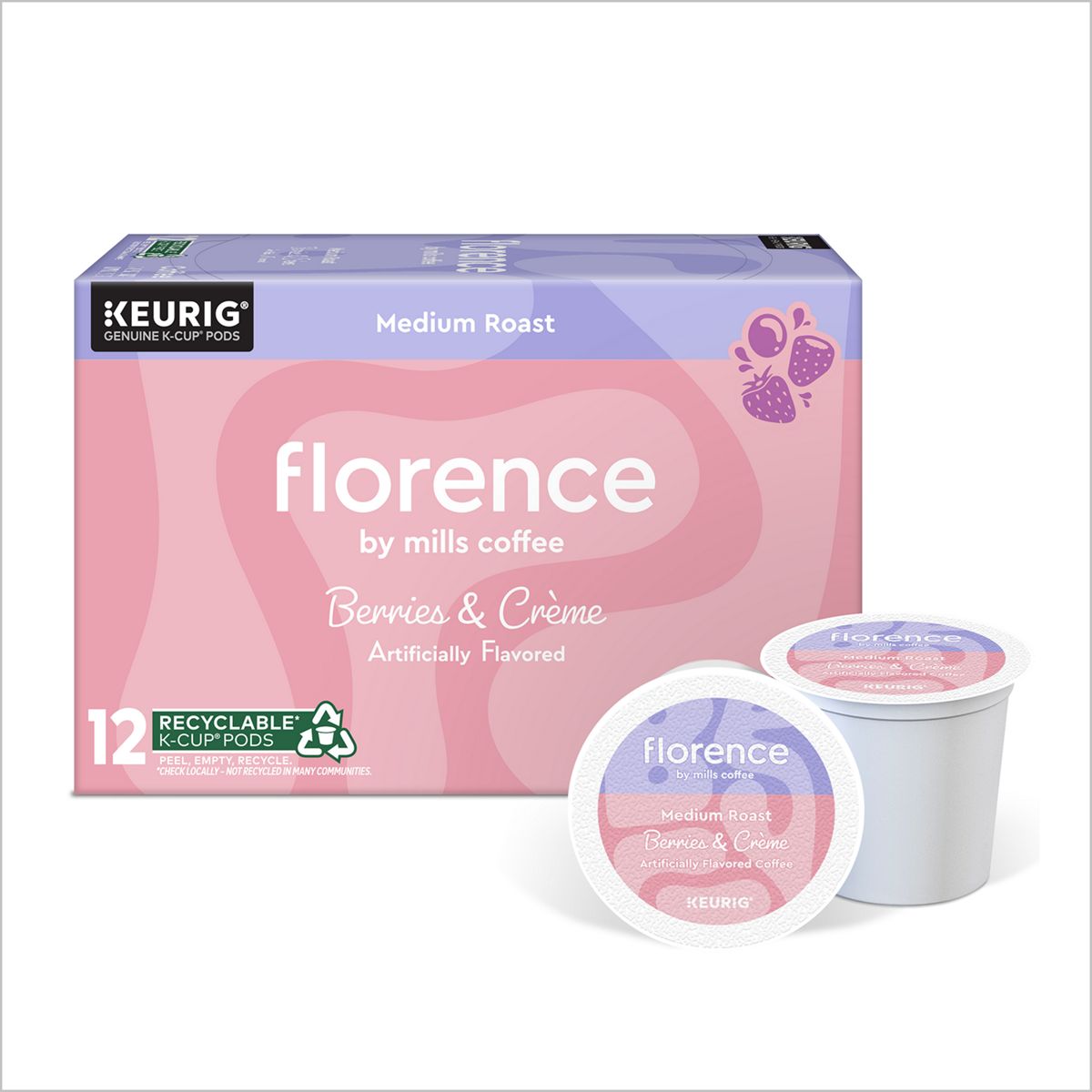 Florence by Mills Coffee Berries and Creme Coffee K-Cup Pods