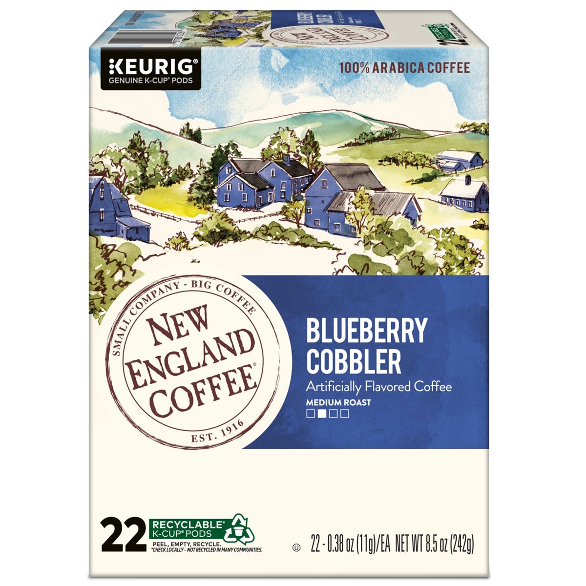 New England Coffee Blueberry Cobbler Coffee K-Cup Pods