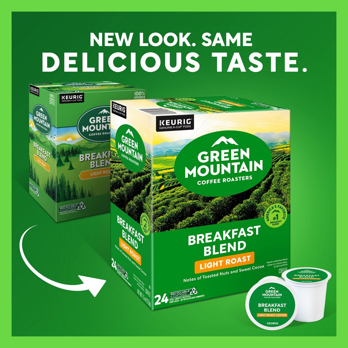 Green Mountain Coffee Roasters Breakfast Blend Coffee K-Cup Pods