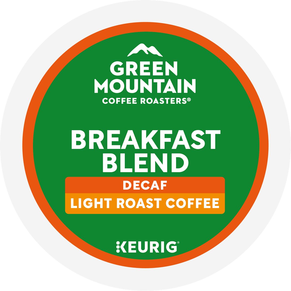Green Mountain Coffee Roasters Breakfast Blend Decaf Coffee K-Cup Pods
