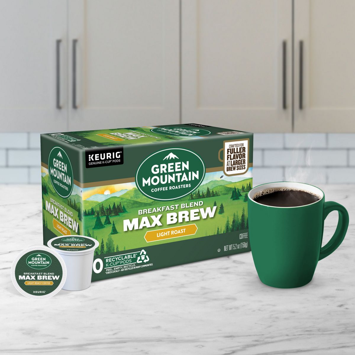 Green Mountain Coffee Roasters Breakfast Blend Max Brew Coffee K-Cup Pods