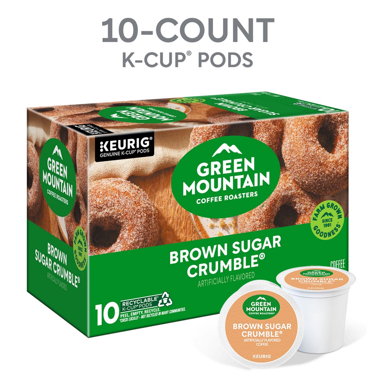 Green Mountain Coffee Roasters Brown Sugar Crumble Coffee K-Cup Pods