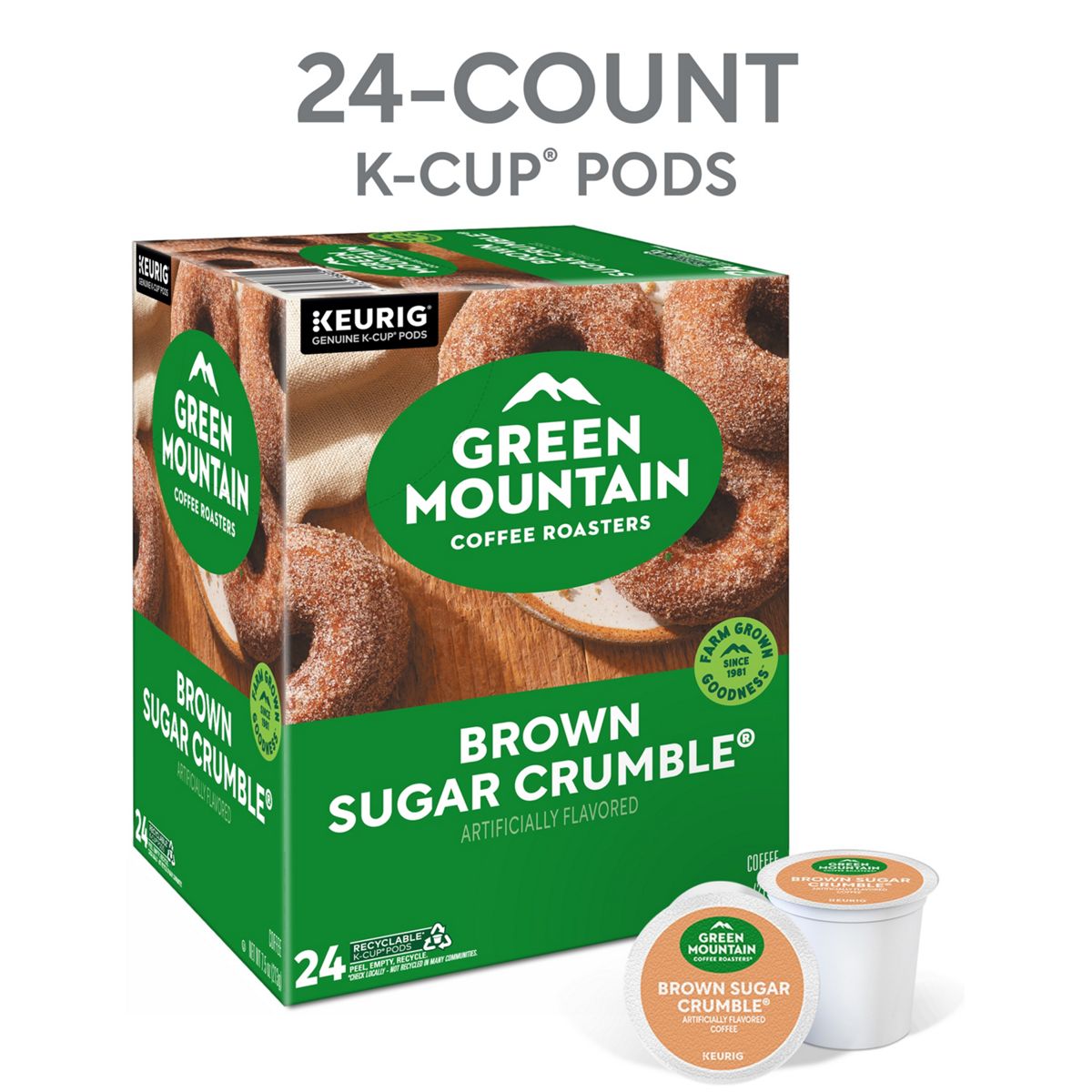 Green Mountain Coffee Roasters Brown Sugar Crumble Coffee K-Cup Pods