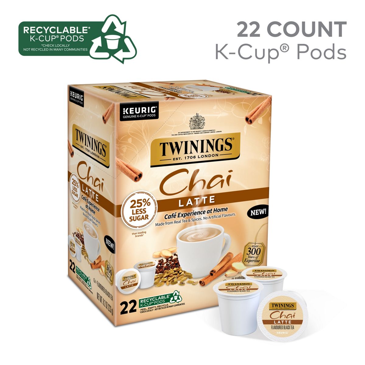 Twinings Chai Latte K-Cup Pods