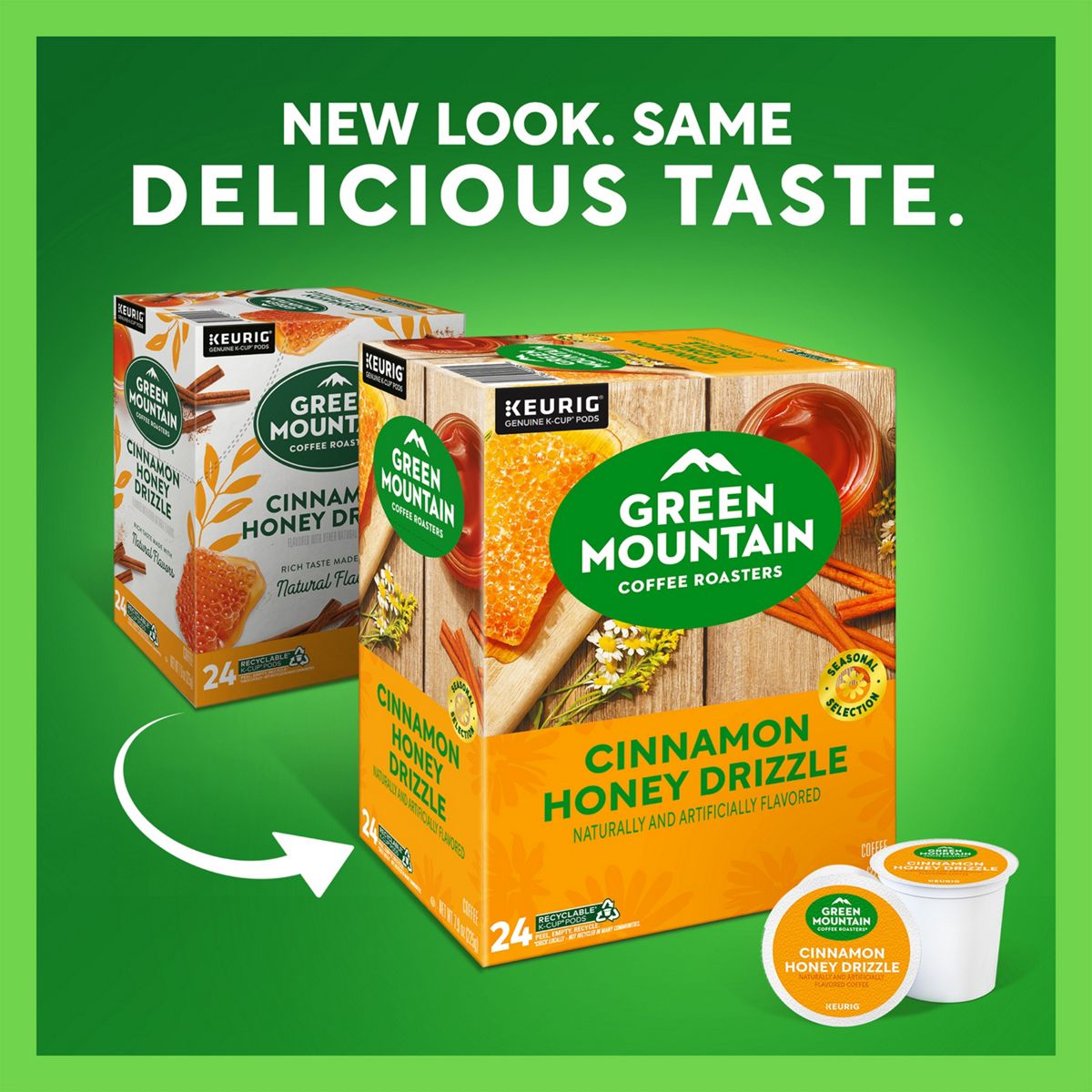 Green Mountain Coffee Roasters Cinnamon Honey Drizzle Coffee K-Cup Pods