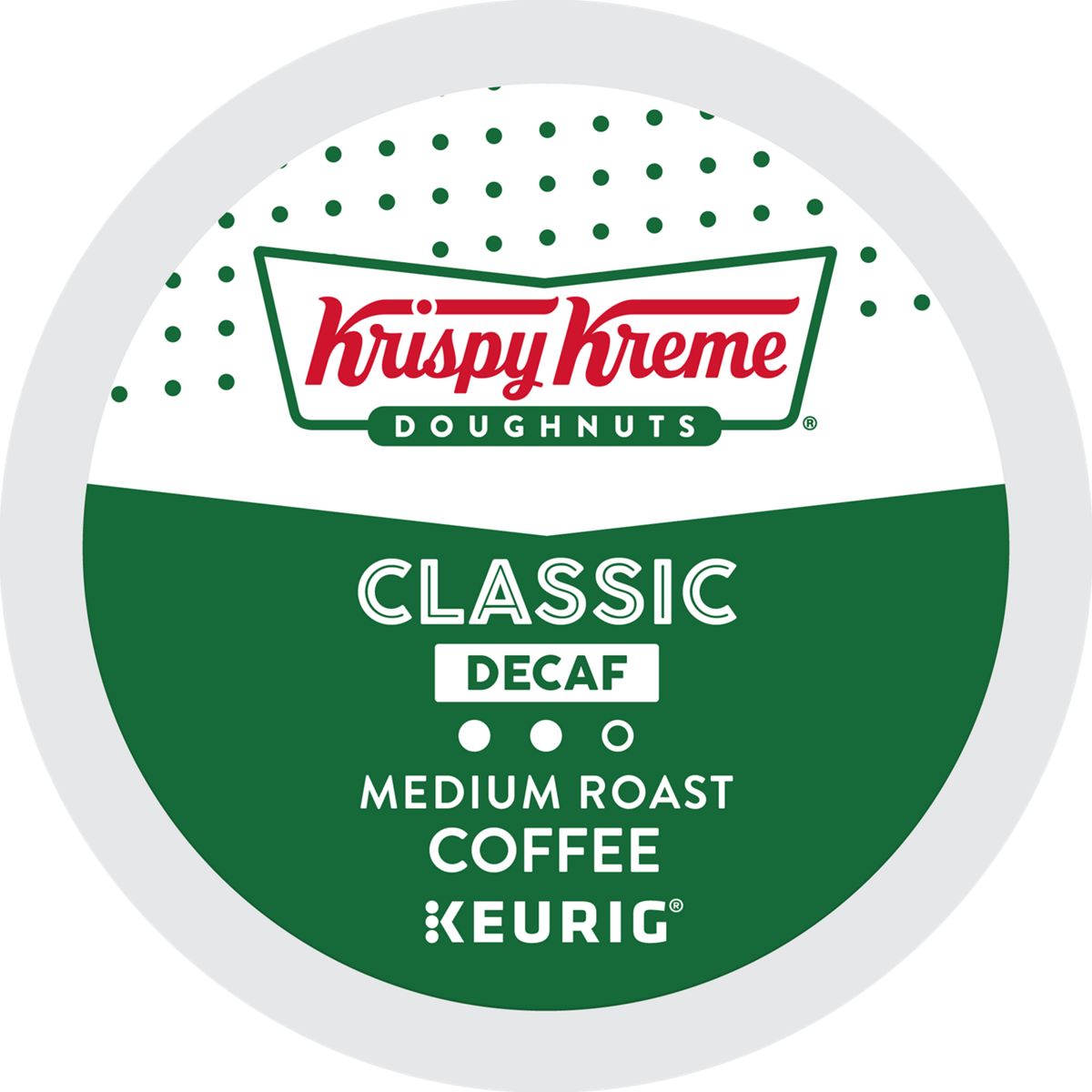 Krispy Kreme Doughnuts Coffee Classic Decaf Coffee K-Cup Pods