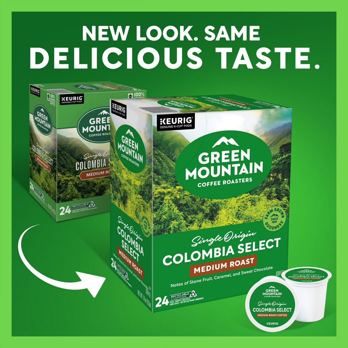 Green Mountain Coffee Roasters Colombia Select Coffee K-Cup Pods