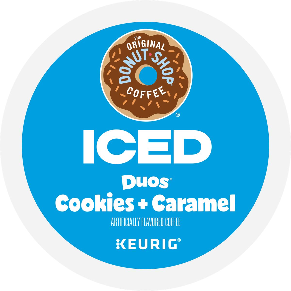 The Original Donut Shop ICED Duos Cookies + Caramel Coffee K-Cup Pods