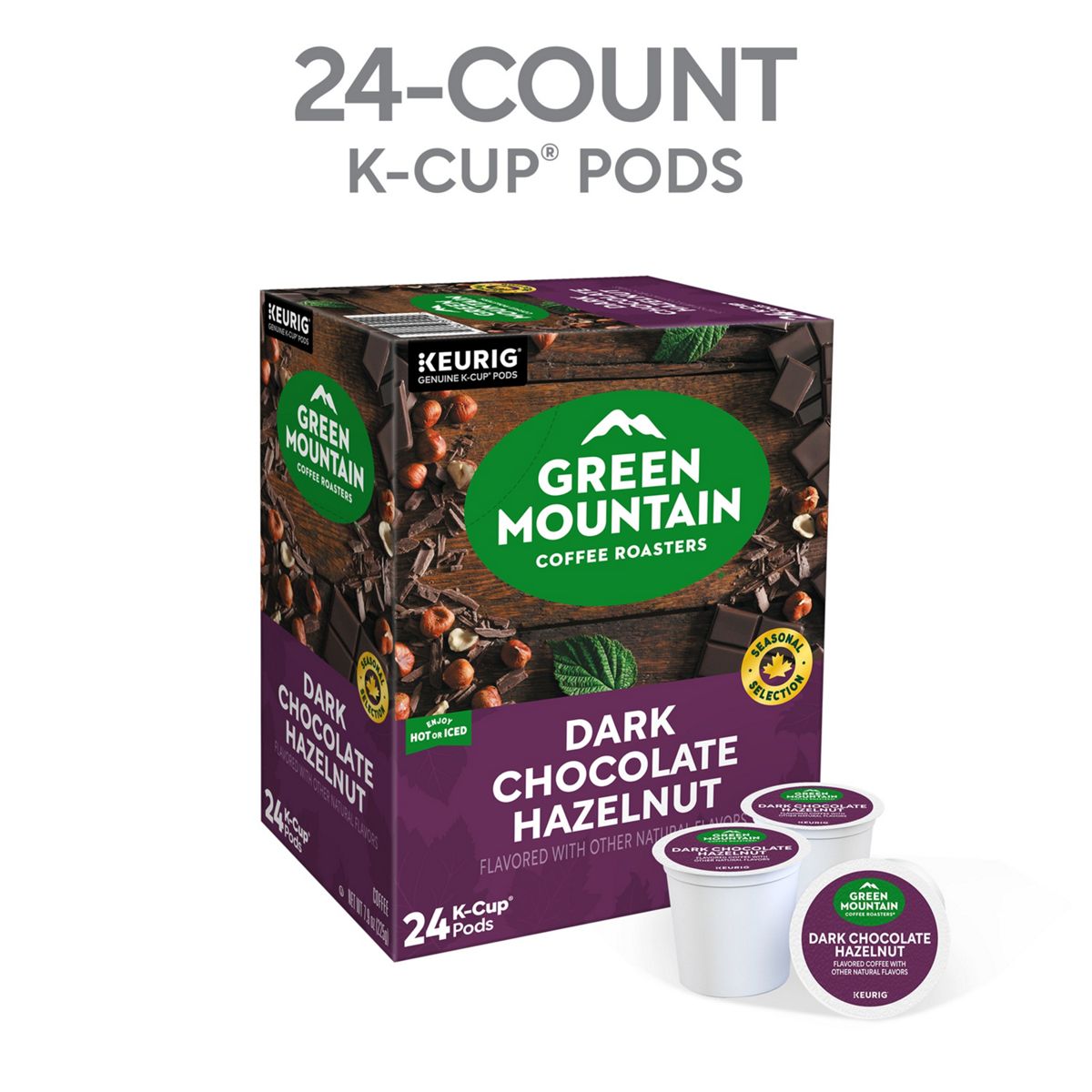 Green Mountain Coffee Roasters Dark Chocolate Hazelnut Coffee K-Cup Pods