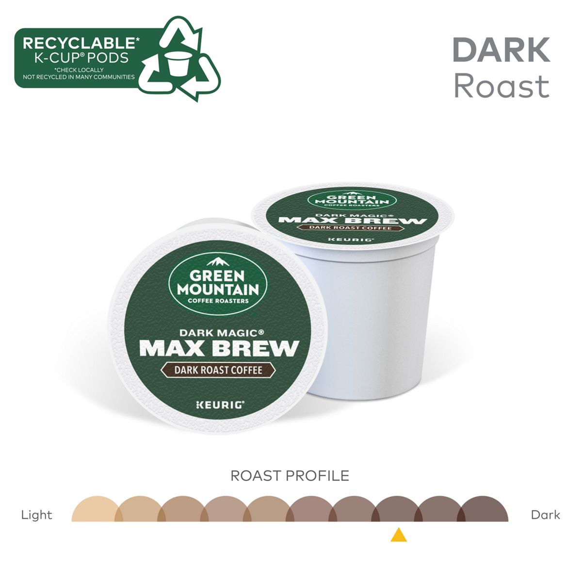 Green Mountain Coffee Roasters Dark Magic Max Brew Coffee K-Cup Pods
