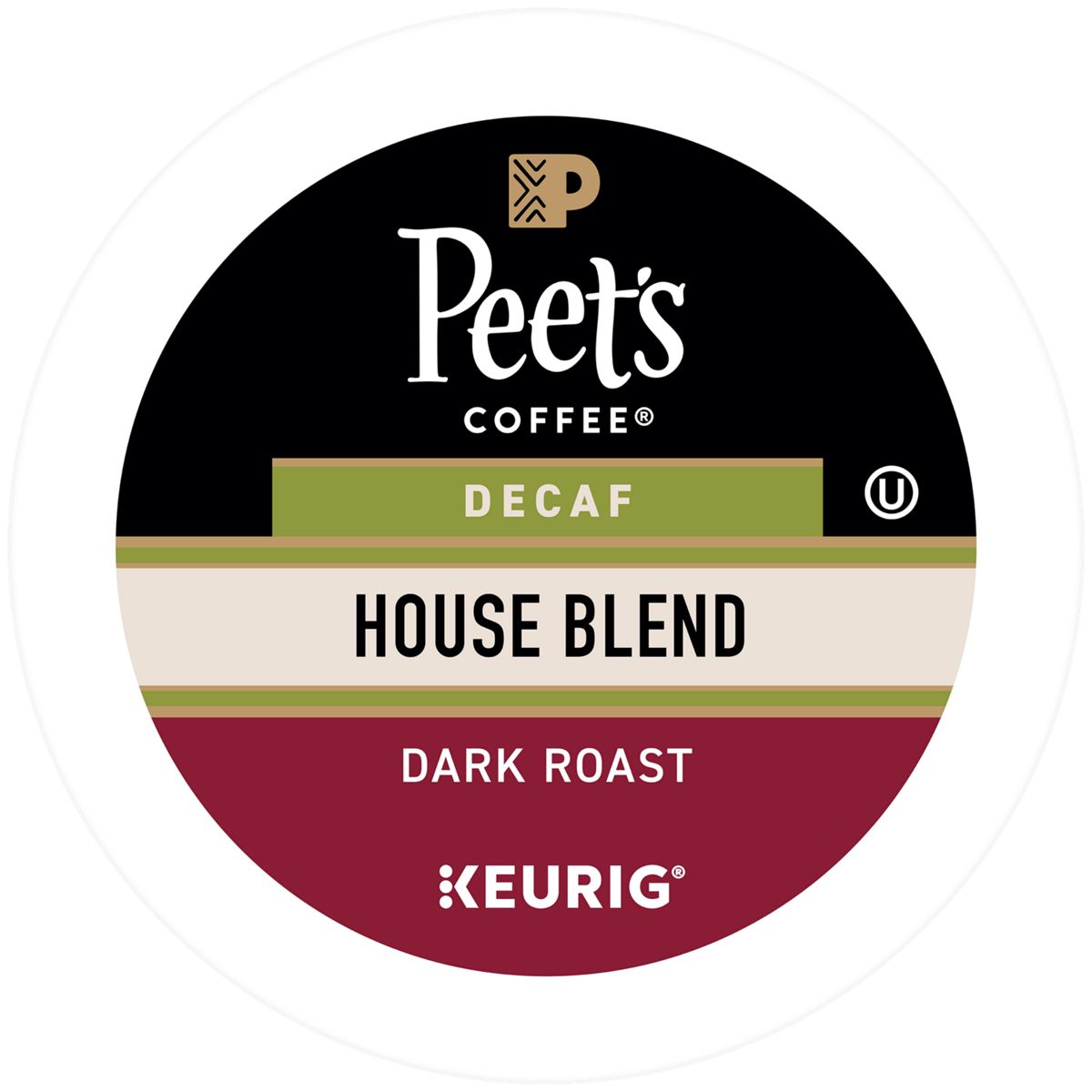 Peet's Coffee Decaf House Blend Coffee K-Cup Pods