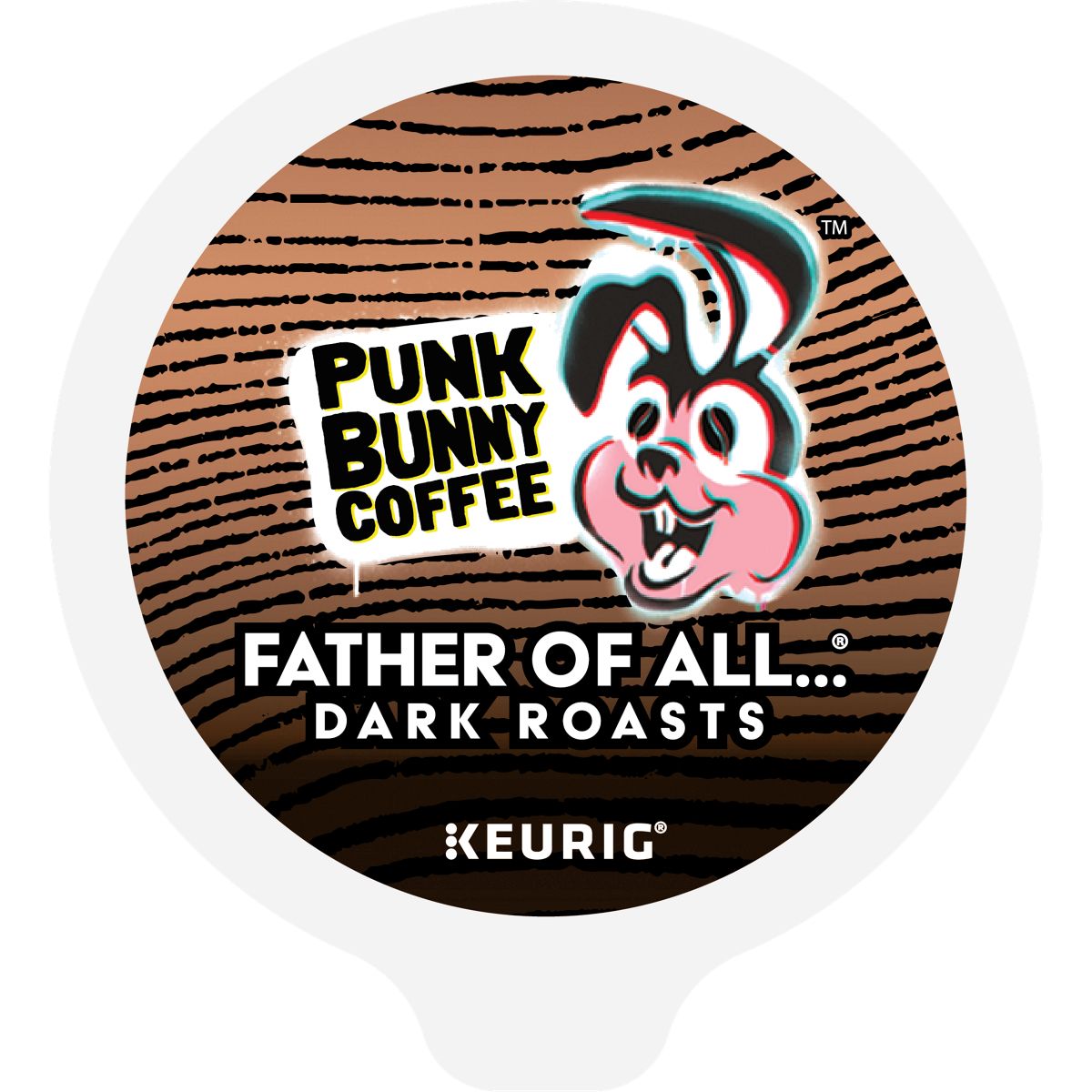 Punk Bunny Coffee Father of All Dark Roasts Coffee K-Cup Pods