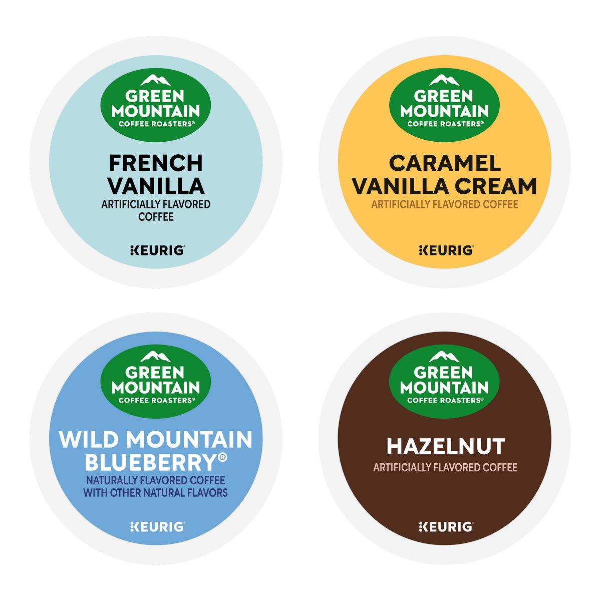 Green Mountain Coffee Roasters Variety Flavored Coffee Box K-Cup Pods