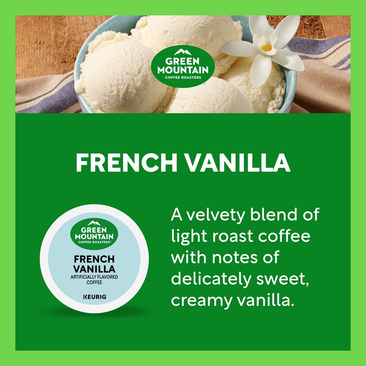 Green Mountain Coffee Roasters Variety Flavored Coffee Box K-Cup Pods
