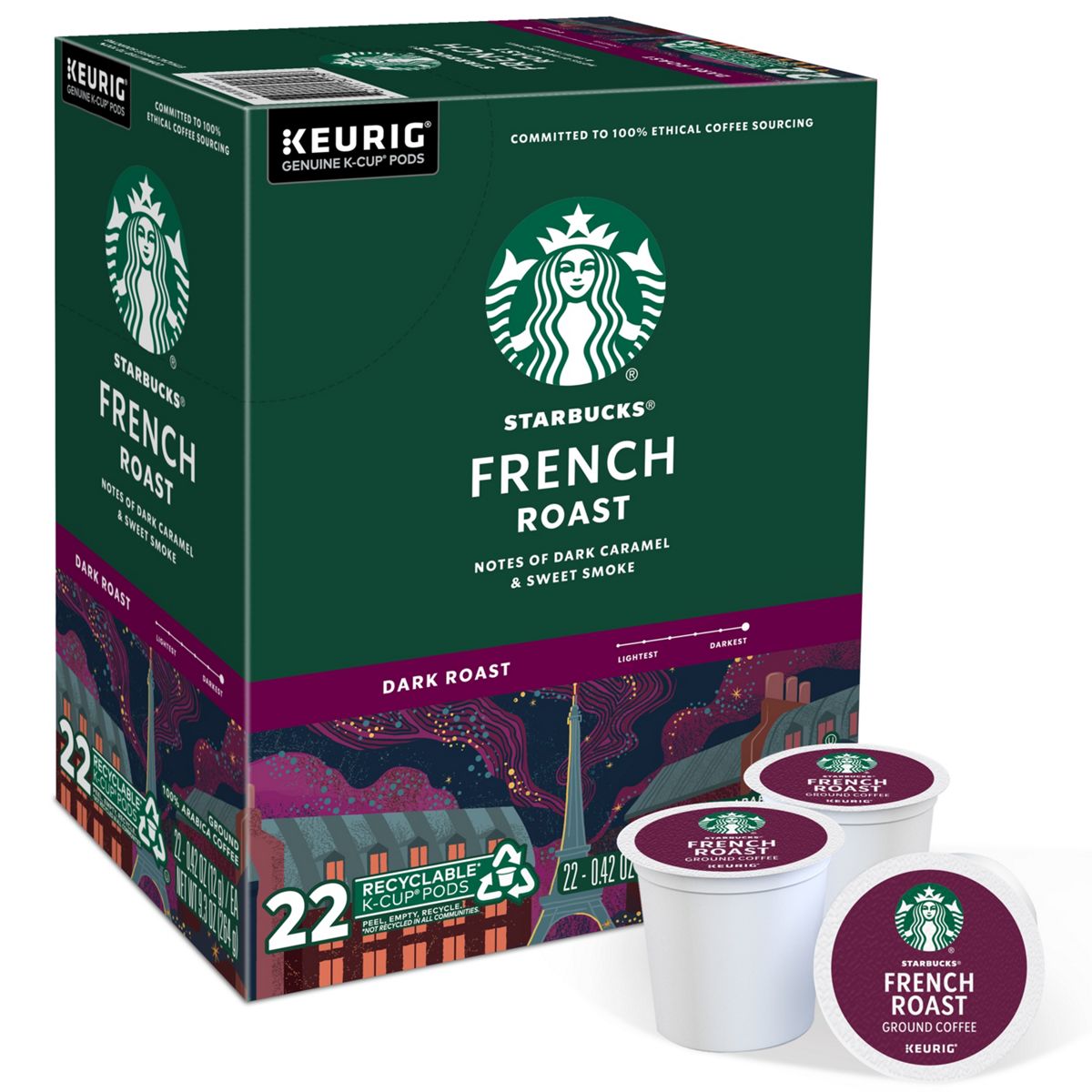Starbucks French Roast Coffee K-Cup Pods