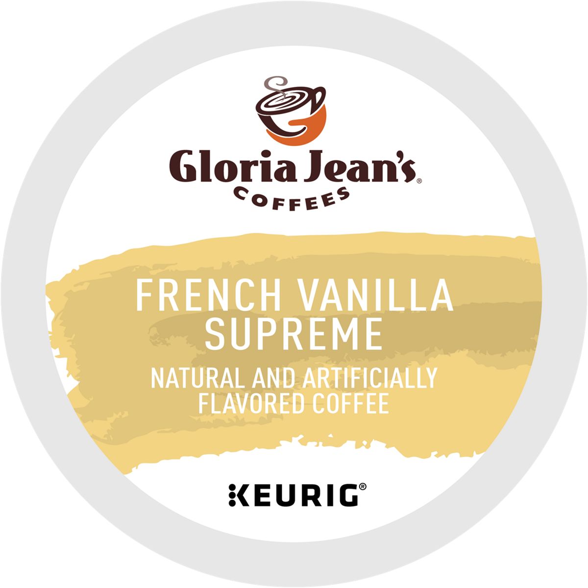 Gloria Jean's French Vanilla Supreme Coffee K-Cup Pods