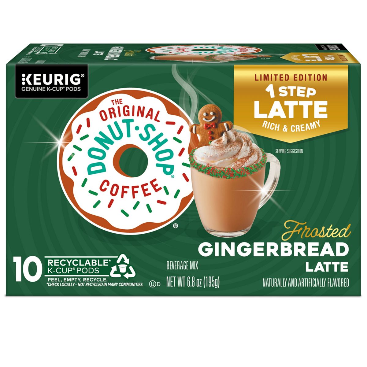 The Original Donut Shop Frosted Gingerbread Latte K-Cup Pods