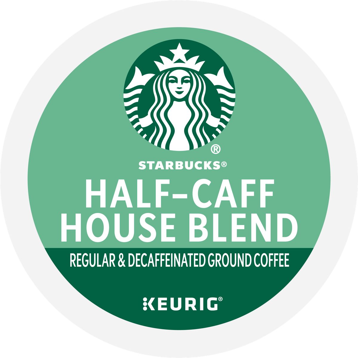 Starbucks Half-Caff House Blend Coffee K-Cup Pods
