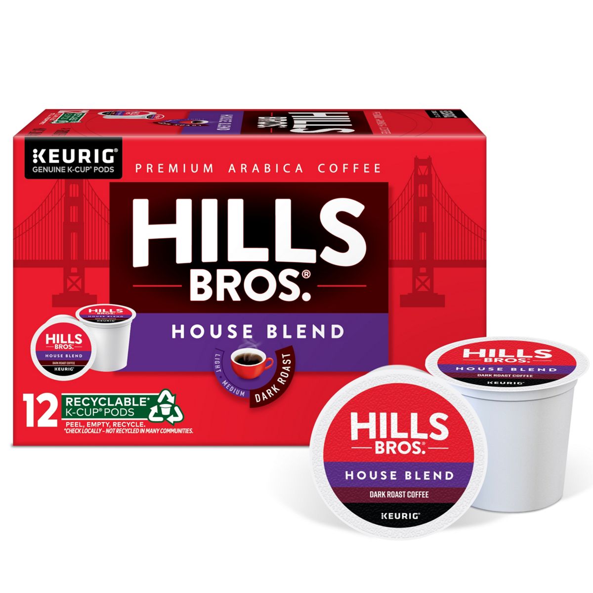 Hills Bros. House Blend Coffee K-Cup Pods
