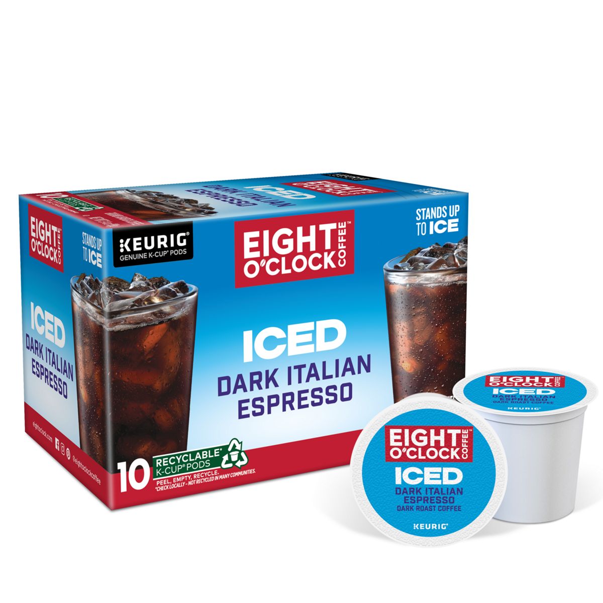 Eight O'Clock Iced Dark Italian Espresso K-Cup Pods