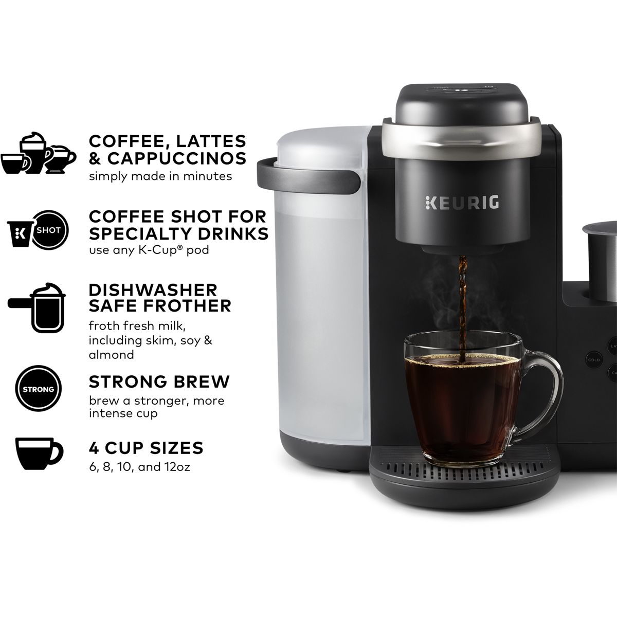 K-Cafe Single Serve Coffee Latte & Cappuccino Maker