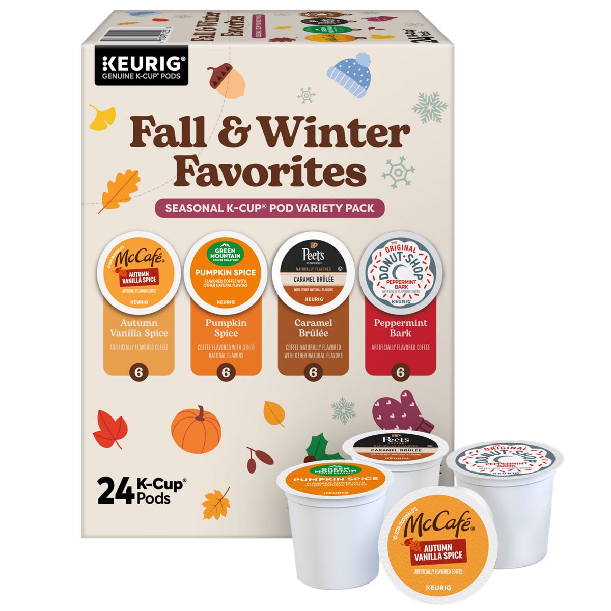 Keurig Fall & Winter Favorites Variety Pack K-Cup Pods