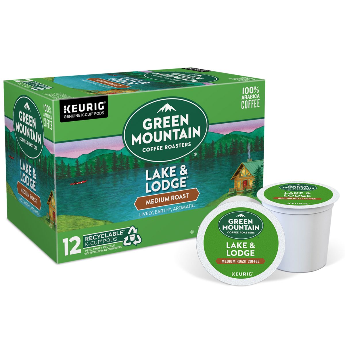 Green Mountain Coffee Roasters Lake & Lodge Coffee K-Cup Pods