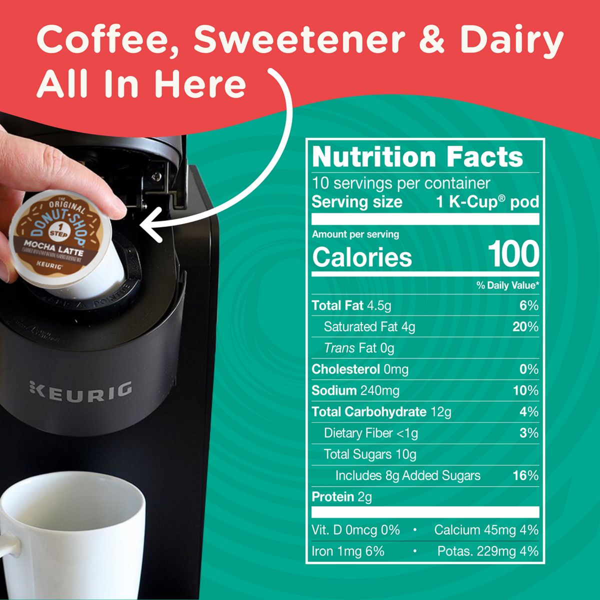 The Original Donut Shop Mocha Latte K-Cup Pods