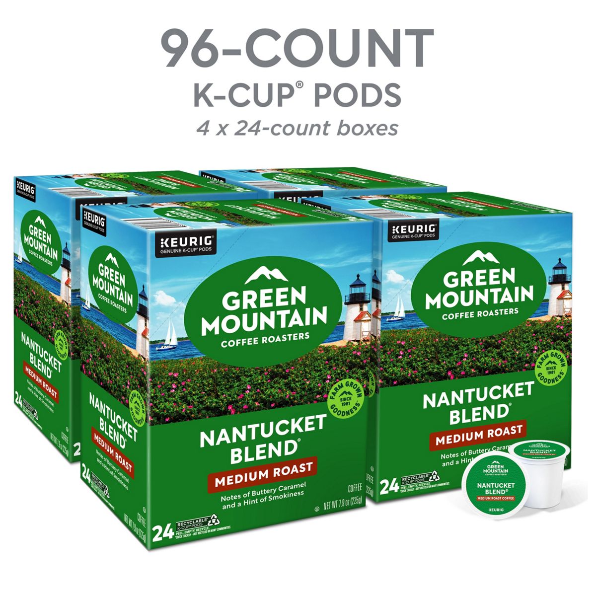 Green Mountain Coffee Roasters Nantucket Blend Coffee K-Cup Pods