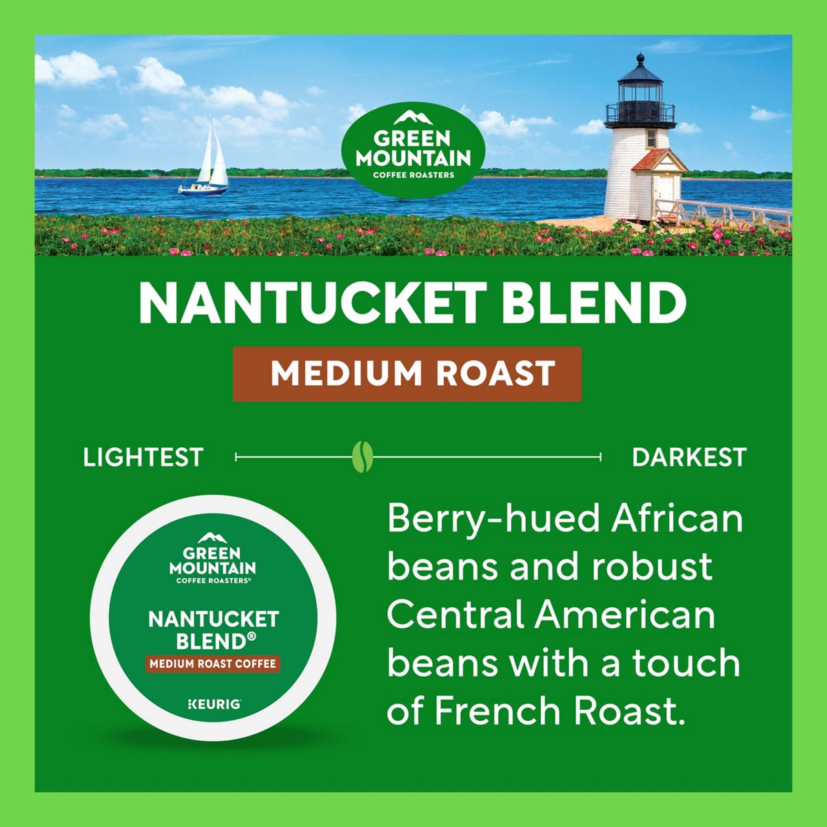 Green Mountain Coffee Roasters Nantucket Blend Coffee K-Cup Pods
