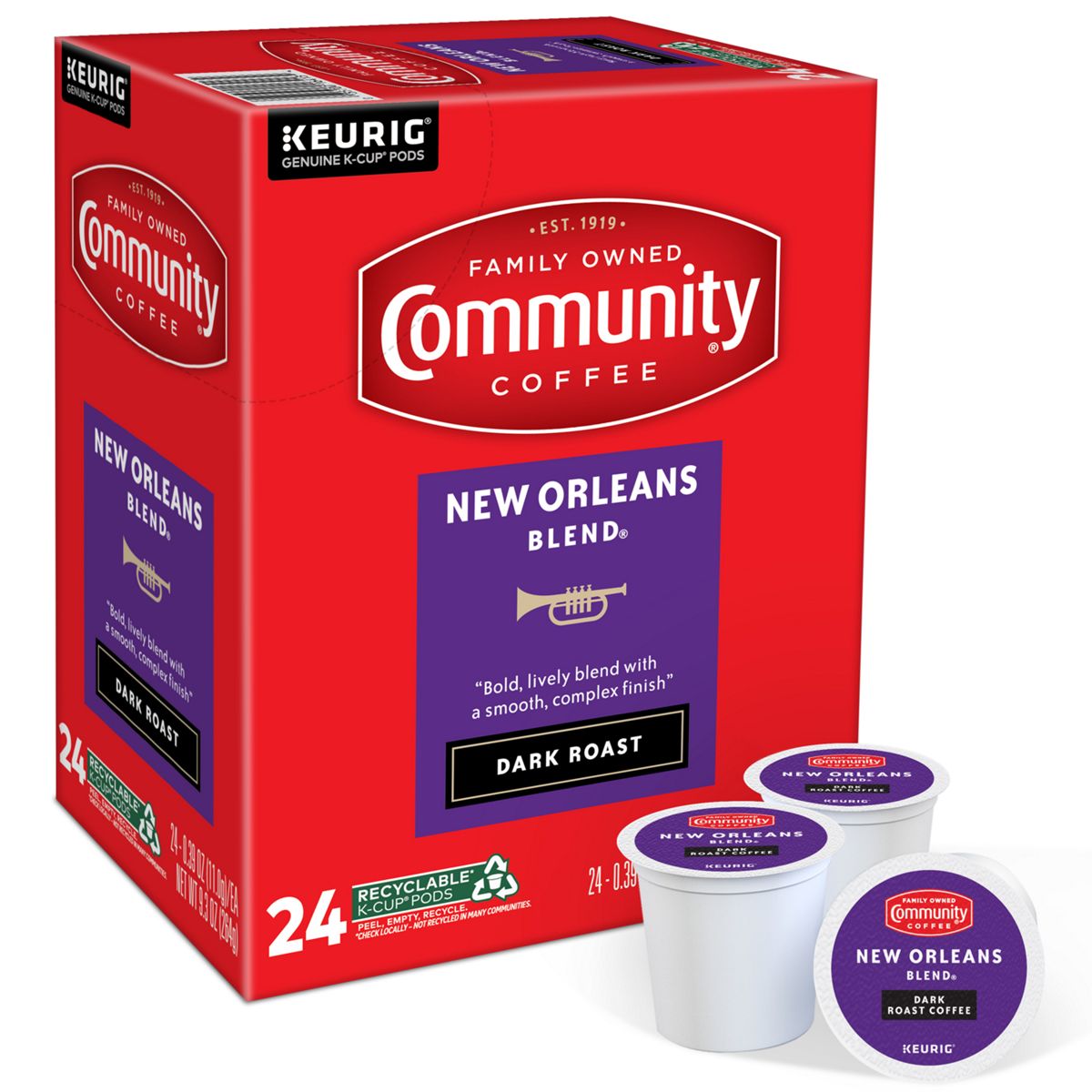 Community Coffee New Orleans Blend Coffee K-Cup Pods