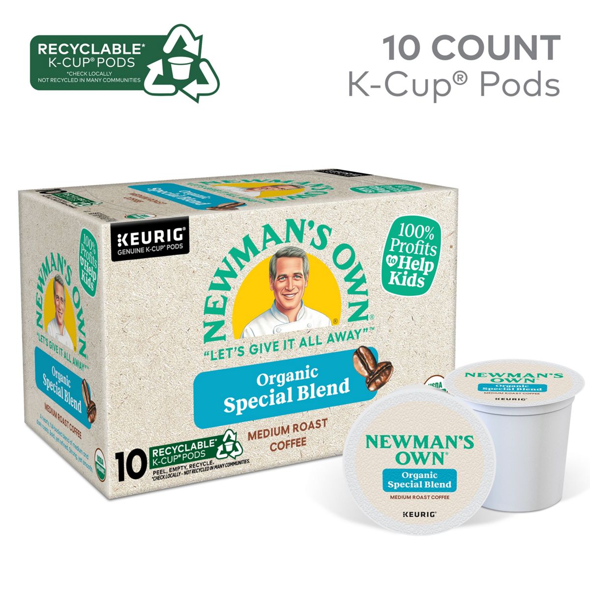 Newman's Own Organic Special Blend Coffee K-Cup Pods