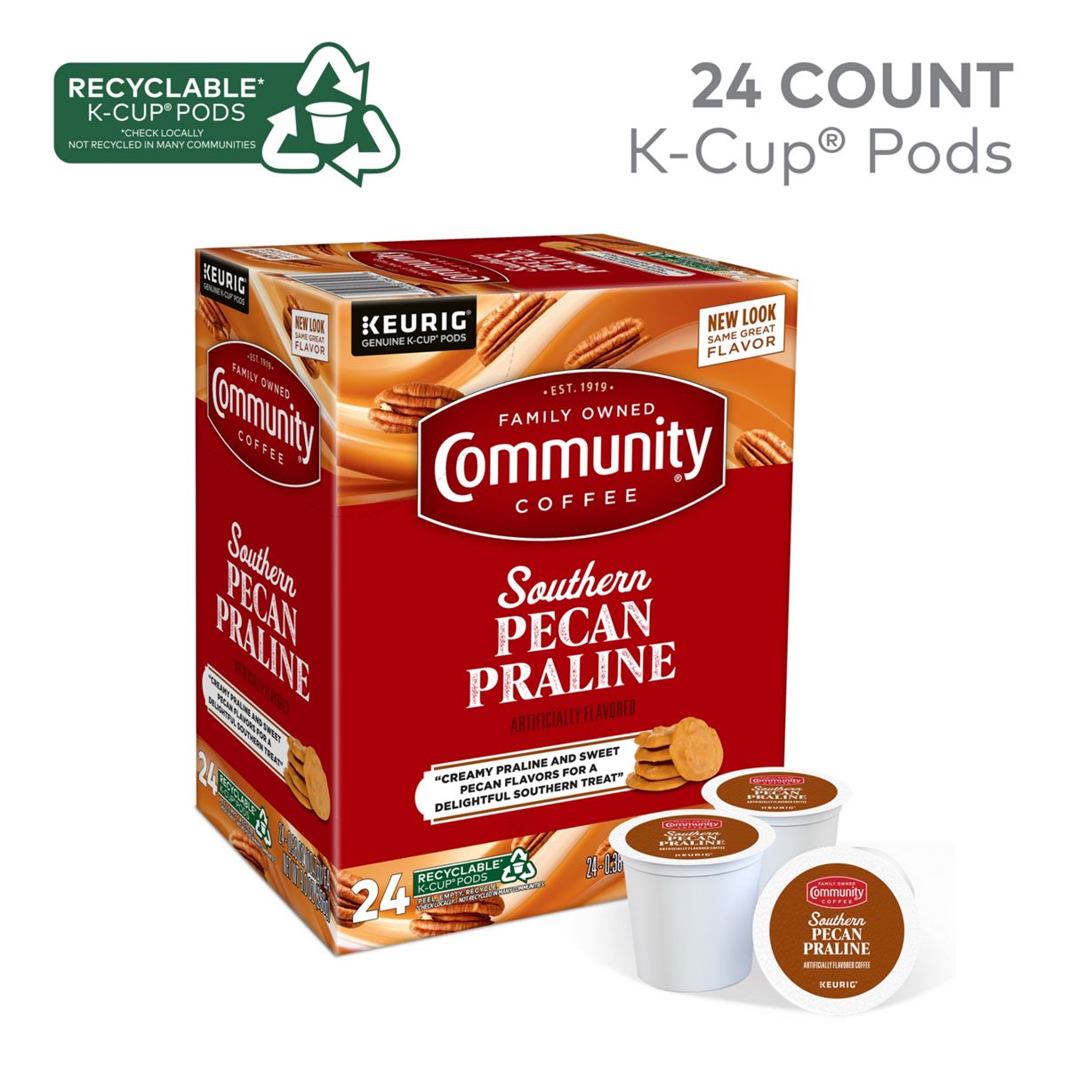 Community Coffee Southern Pecan Praline K-Cup Pods