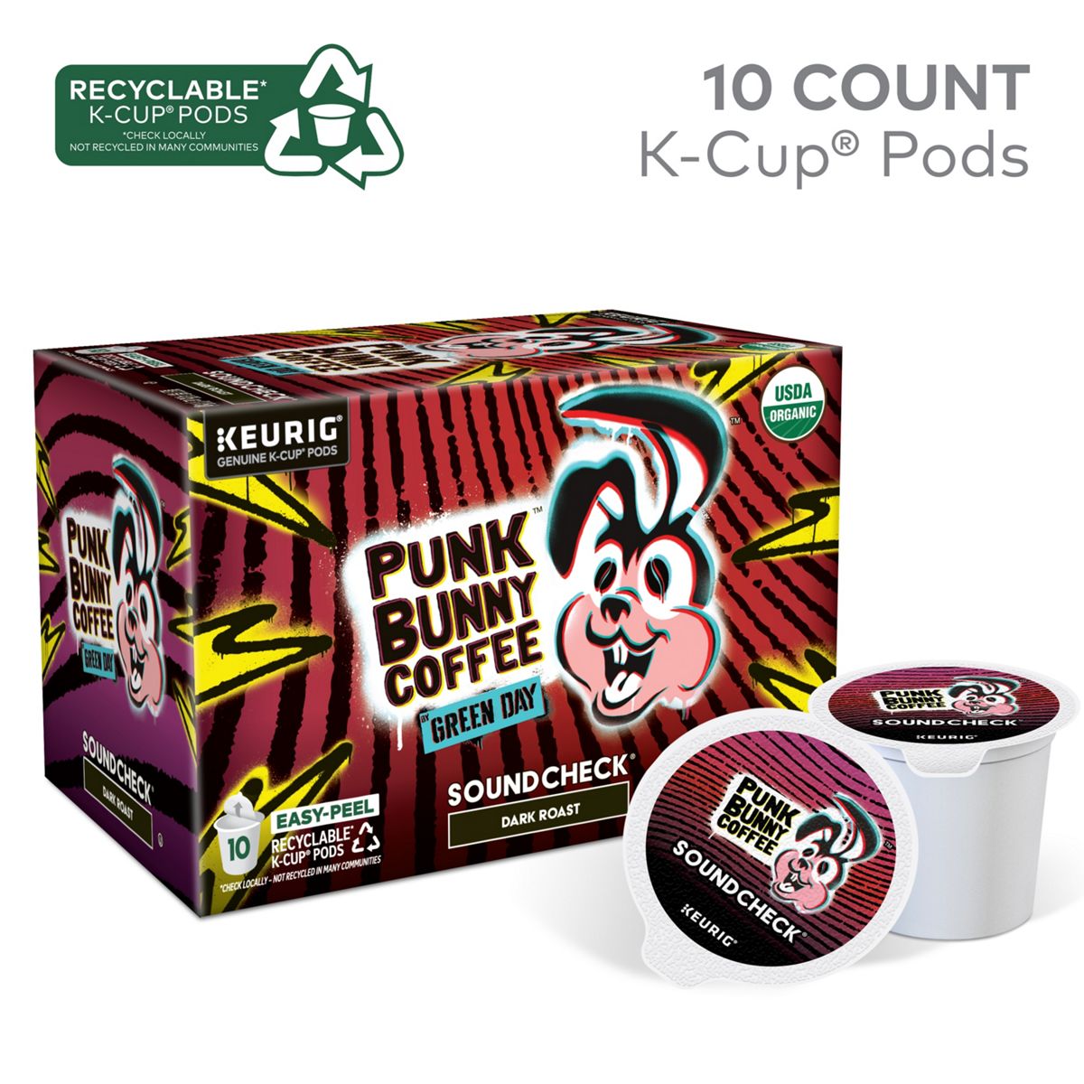 Punk Bunny Coffee Soundcheck Coffee K-Cup Pods