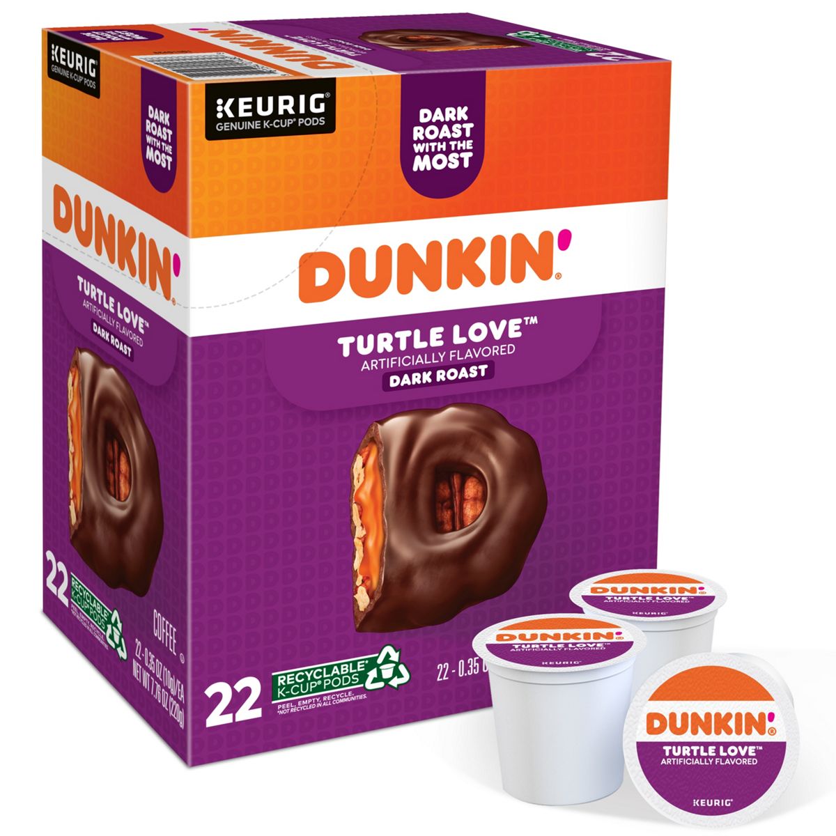 Dunkin' Turtle Love Coffee K-Cup Pods