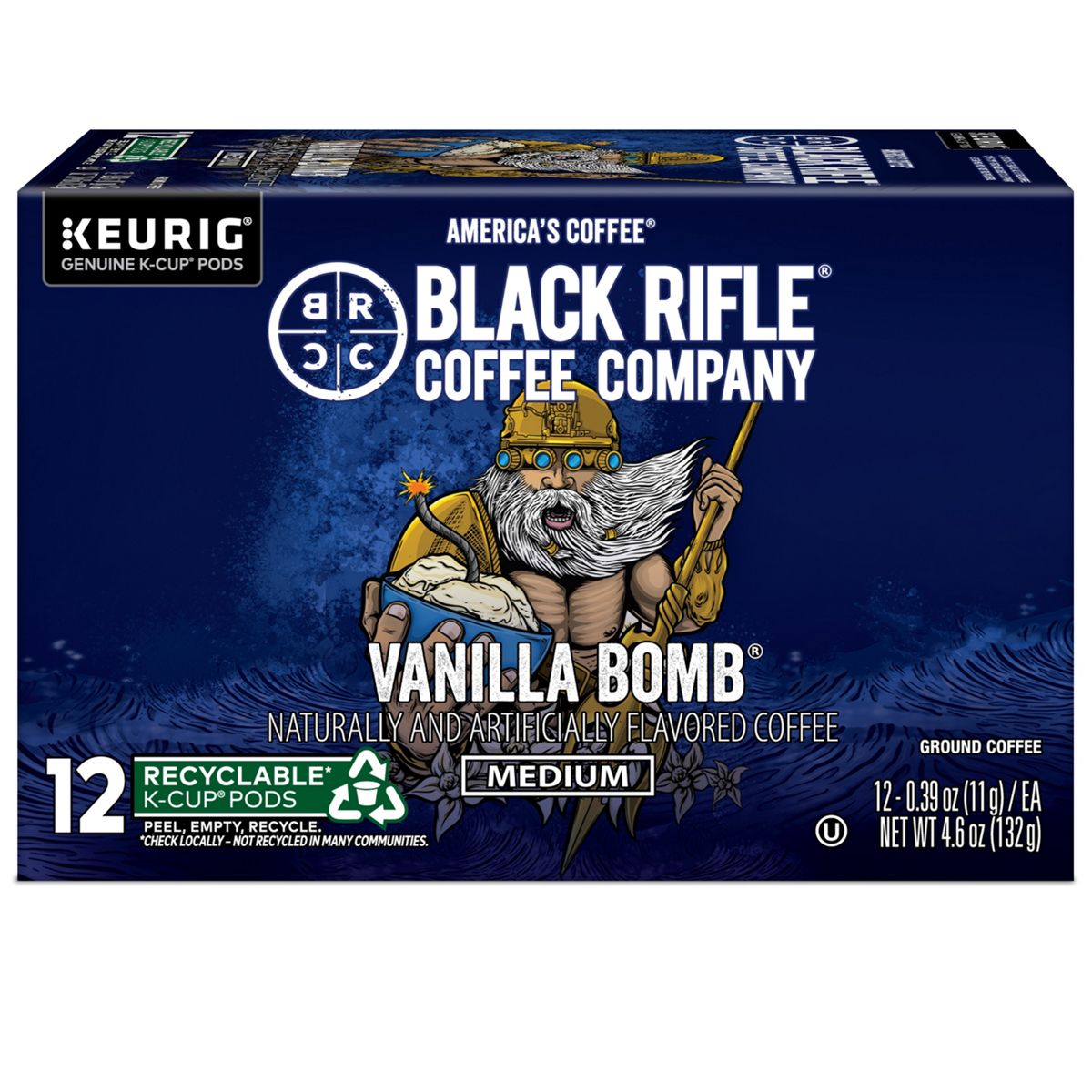 Black Rifle Coffee Company Vanilla Bomb Coffee K-Cup Pods