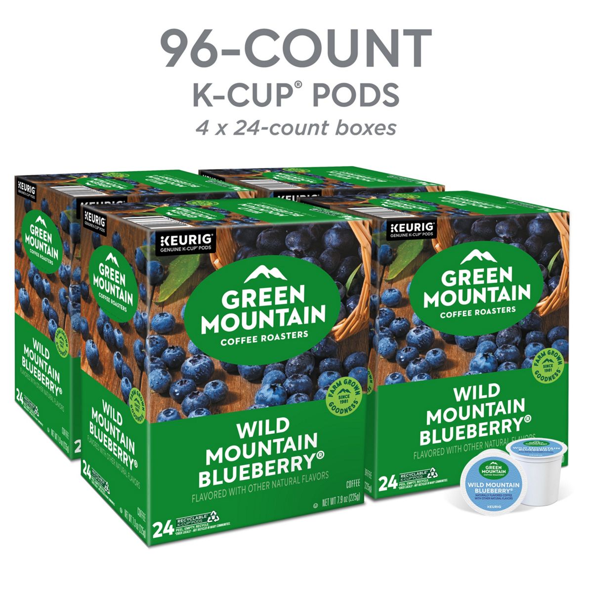 Green Mountain Coffee Roasters Wild Mountain Blueberry Coffee K-Cup Pods