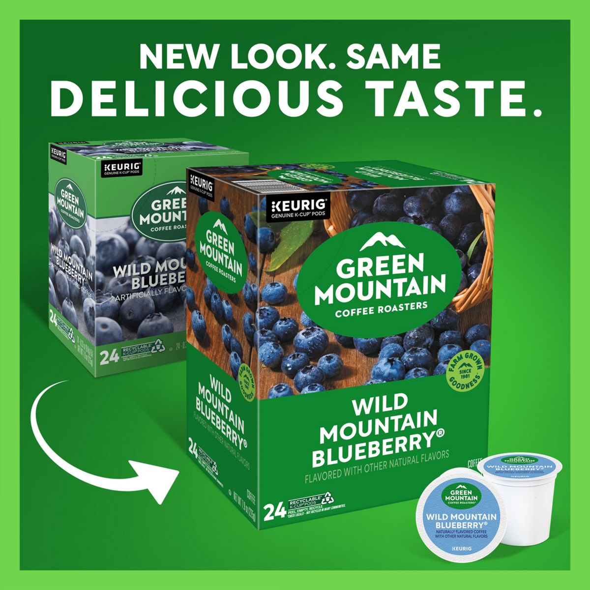 Green Mountain Coffee Roasters Wild Mountain Blueberry Coffee K-Cup Pods