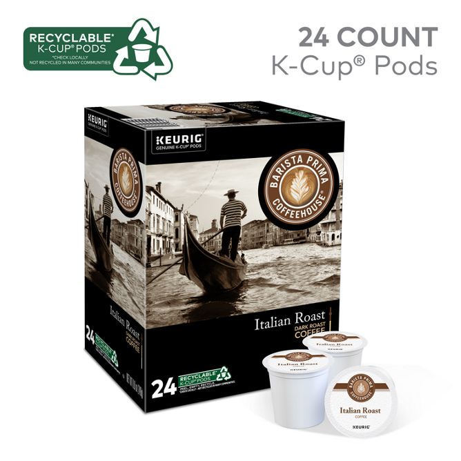Barista Prima Coffee Italian Roast K-Cup Pods