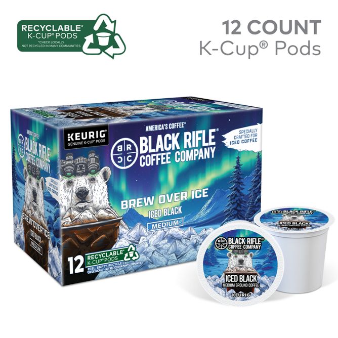 Black Rifle Coffee Iced Classic Black Coffee K-Cup Pods