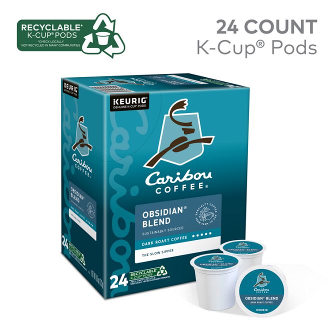 Caribou Coffee Obsidian Blend K-Cup Pods