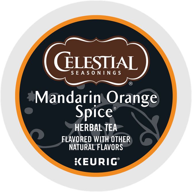 Celestial Seasonings Mandarin Orange Spice Herbal Tea K-Cup Pods