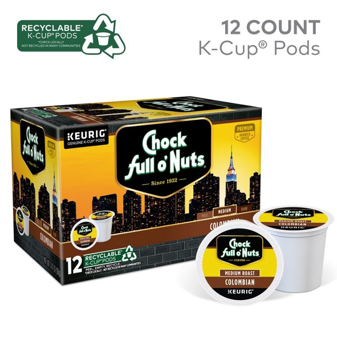 Chock full o'Nuts Colombian K-Cup Pods