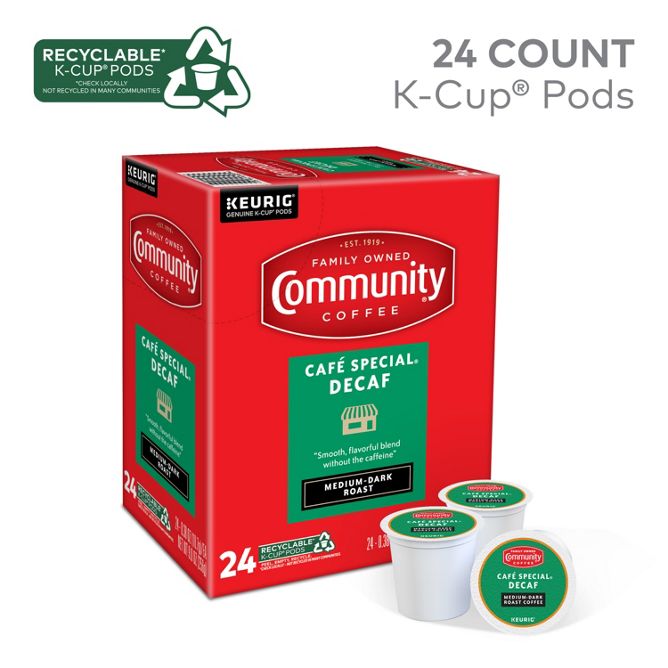 Community Coffee Café Special (Decaf) K-Cup Pods