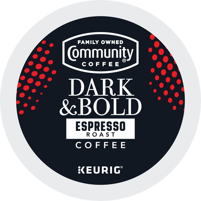 Community Coffee Dark & Bold Espresso K-Cup Pods