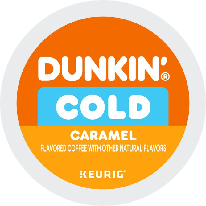 Dunkin Coffee COLD Caramel K-Cup Pods