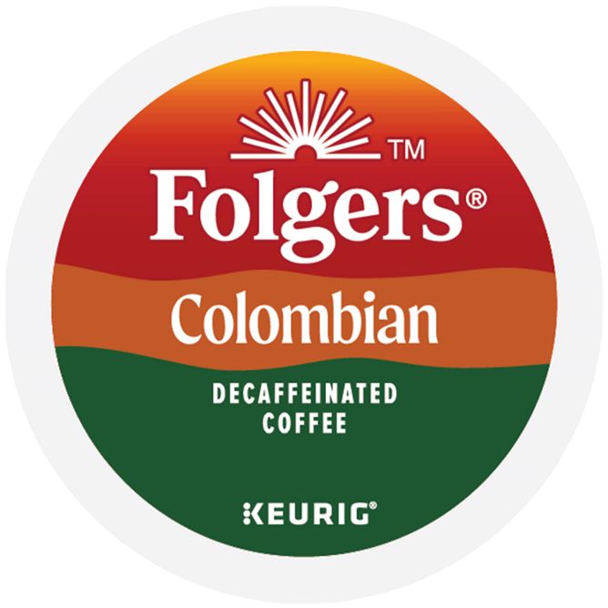 Folgers Coffee Colombian Coffee (DECAF) K-Cup Pods