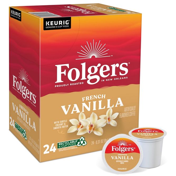 Folgers Coffee French Vanilla K-Cup Pods