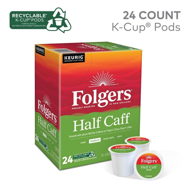Folgers Coffee Half-Caff K-Cup Pods